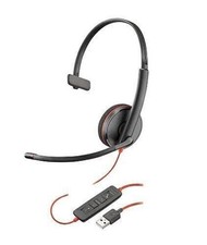 Plantronics Blackwire 3210 Black On The Ear Headsets USB-A 209744101 209744-101 picture