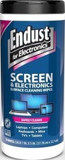 Endust Electronics Screen Cleaning Wipes 70 Count LCD Plasma TV Monitor 11506 picture