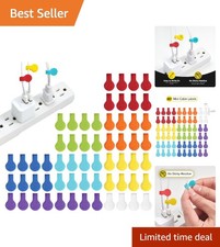 60 Count Color Coded Cable Labels - Stylish Identification Solution for Wires picture