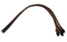 12V-2x6 to 3X 6Pin Male 600W Cable 20in 16AWG UL1007 PSU Breakout Board RTX GPU picture