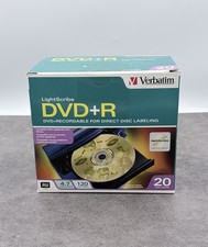 Verbatim 20 LightScribe DVD+R 16x  Blank Discs With Cases 4.7GB 120m NEW  picture
