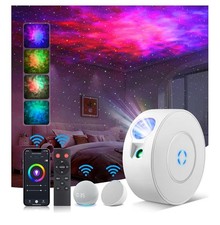 Galaxy Star Projector LED Night Light Bluetooth Speaker Remote App Voice picture