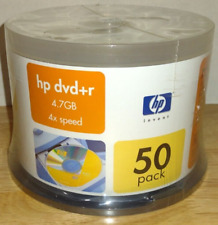 HP Invent DVD-R 4X 4.7 GB Data 50 Pack New Sealed Spindle Blank Media Storage picture