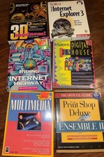 Vintage 90s Internet / Multimedia Book Lot – Retro Computing (9) picture
