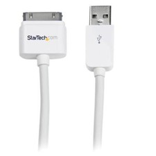NEW~3M USB CABLE FOR iPHONE/IPOD/IPAD ~ USB2ADC3M ~ 9.84 FT WHITE~ STARTECH.COM picture