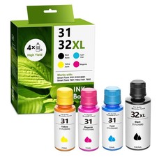 32XL/31 Black Cyan Yellow Magenta High Yield Ink Refills 4/Pack - 1VV24AN picture