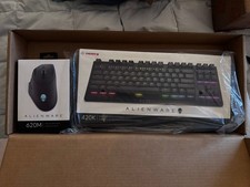 Alienware Dell Gaming Keyboard & Mouse Bundle AW420K & AW620M DSOTM NEW Sealed picture