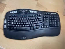 Logitech K350 Wave Wireless Keyboard - No DONGLE/USB Connector TESTED WORKS🔥 picture