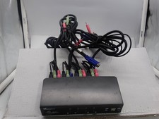 ConnectGear UK104A 4-Port VGA USB KVM Switch with Audio & Cables - Tested picture