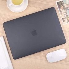 Black Soft-Touch 13Inch Laptop Case Cover for MacBook Pro 13 M1 Mac Air M2 13.6