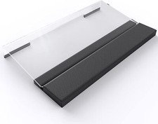 Clear Acrylic Tilted Computer Keyboard Holder for Easy Ergonomic Typing, Wrist picture
