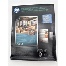 HP Premium Presentation Paper Matte 120g 8.5x11 100 Sheets New Damaged Box picture