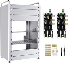 Homerack 8U Server Cabinet Basic Kit, 10Inch Desktop All Aluminum Alloy Rack, Hi picture