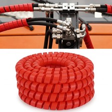 25Ft Spiral Wrap Hose Cable Protector 3/4 Inch Heavy Duty Hydraulic Hose Wrap... picture