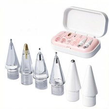 Premium Replacement Tips for Apple Pencil 1st & 2nd Gen - 6 Pack with Case picture