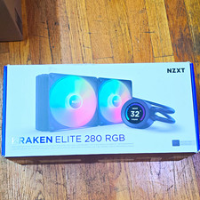 NZXT Kraken Elite 280 RGB AIO Liquid CPU Cooler, Black, 280mm, Copper picture