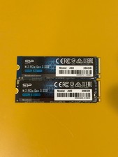 2x Silicon Power SP 256GB NVMe M.2 PCIe Gen3x4 SSD Solid State Drive Model A60 picture