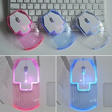 Creative Ultra-thin Transparent 2.4GHz Wireless Optical Luminous Mouse for PC La picture