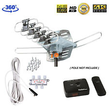 150 Miles Outdoor Amplified Digital TV Antenna Long Range HD VHF/UHF w/ Kits picture