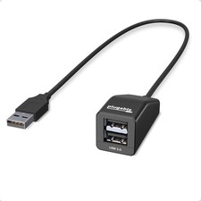 2-in-1 USB Splitter with Dual USB 2.0 Ports, Compatible with Windows, Linux, ... picture