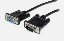 StarTech 1m Black Straight Through DB9 RS232 Serial Cable - M/F (MXT1001MBK) picture