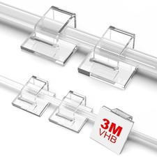 100 PCS Outdoor Light Clips Clear, Small & Large Cable Clips picture