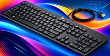 HP USB Slim Keyboard KBAR211 - 803181-001 picture