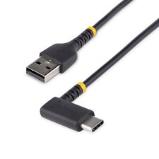 Startech 1FT (30CM) USB-A TO USB-C FAST CHARGING CABLE RUGGED RIGHT-ANGLED CH... picture