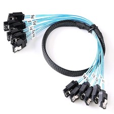 SATA-III Cable-0.5M, 6Pcs/Set-6Gbps-Sata HDD-SSD Data-Cable Thin Replacement for picture