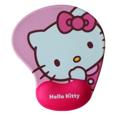 Hello Kitty Character Theme Mouse Pad Gel Wrist Rest Cushion Office picture
