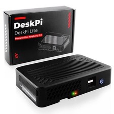 Raspberry Pi 4 Case with Dual Full-Size HDMI, Power Button, Heatsink - Set Top picture
