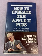 HOW TO OPERATE THE APPLE II PLUS Vintage Cassettes, Operators Guide STILL SEALED picture