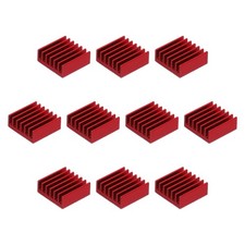 10Pcs 14x14x6mm Heatsink Aluminum Radiator Heat Sink Cooling Red picture