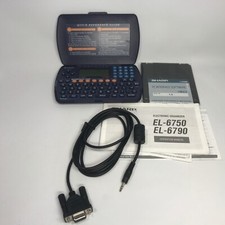 Sharp EL-6790 Electronic Organizer 128KB With PC Cable & Floppy Disk - FOR PARTS picture