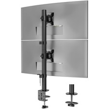 Dual Monitor Mount for 1334 Inch Height Adjustable Swivel Max 10kg per picture