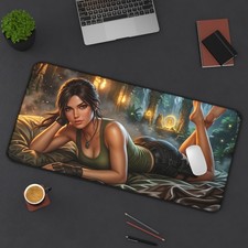 Tomb Raider Mouse Pad, Lara Croft Desk Mat, Gamer Gift XXL picture