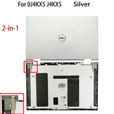 2-in-1 Back Cover Top Rear Lid For Dell Inspiron 13 7000 7300 7306 Sliver 0J4KX5 picture