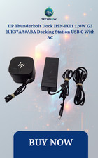 HP Thunderbolt Dock HSN-IX01 120W G2 2UK37AA#ABA Docking Station USB-C With AC picture
