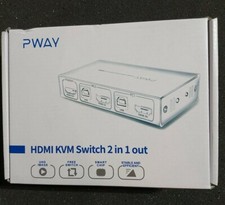 pway HDMI KVM switch 2 in 1 out (f) Lot Of 10 picture