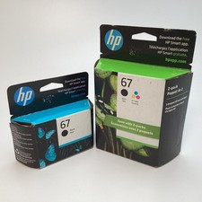 HP 67 Black & Tri-Color Lot of 3 Total Inks - Exp 06 07/2024 - 3YM56AN & 3YP29AN picture