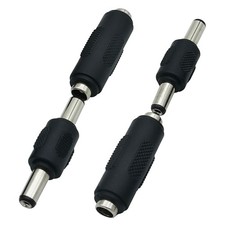 12V 5.5 x 2.1mm Female to DC Power Connector Adapter, Male Male...  picture