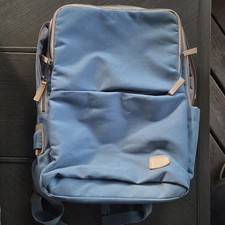 NOBLEMAN Business Smart Backpack Aqua Blue Waterproof Laptop Travel picture