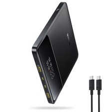 Baseus Laptop Portable Charger 100W 20000mAh, Blade Travel Power 100W, Black picture
