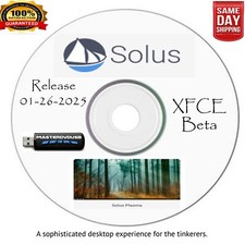 Solus 2025 XFCE-Beta Bootable DVD - Live/Installer | Fast Shipping From CALI picture