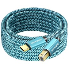 25ft USB C to B Printer Cord - High Speed, Compatible with Printer, Scanner, ... picture