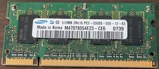 Samsung PC5400 512 MB SO-DIMM 667 MHz DDR2 Memory (M470T6554CZ3-CE6) picture