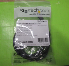 StarTech.com USB-C to USB-C USB 3.1 Gen 1 Cable 6 ft Black Round USB315CCV2M picture