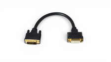 1ft Digital DVI Cable Male to Female Extension - Black picture