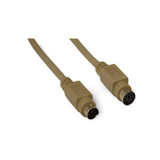 10ft PS2 Mouse Extension Cable Mini DIN 6 Male to Female - Beige picture