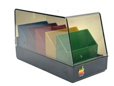 SELLER EXCLUSIVE: Authentic Apple Diskette Storage Box in rainbow logo colors picture